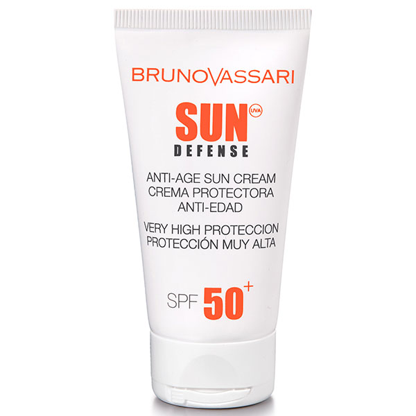 BRUNO VASSARI Sun Defense vananemisvastane päikesekaitsekreem näole SPF50+
